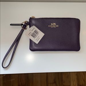 Coach Purple Wristlet